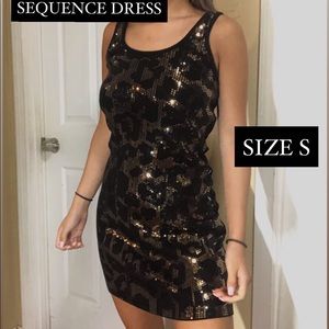 Express Strechy Tight Bodycon Sequence Dress
